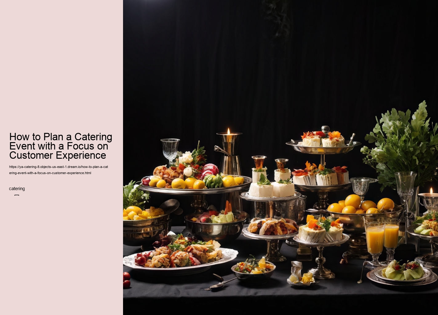 How to Plan a Catering Event with a Focus on Customer Experience